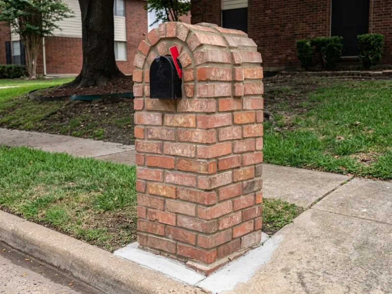 CUSTOM BRICK MAILBOX